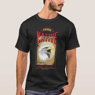 Camiseta Michigamea nativo americano Eagle Spirit Vintage H