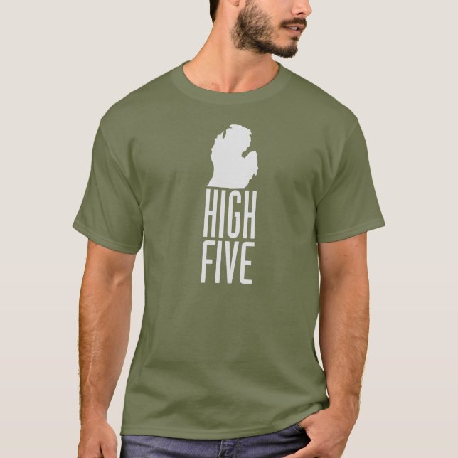 Camiseta Michigan - altos cinco (Anverso)