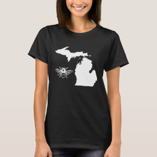 Camiseta Michigan Bee Lover Shirt Beekeeper Beekeeper