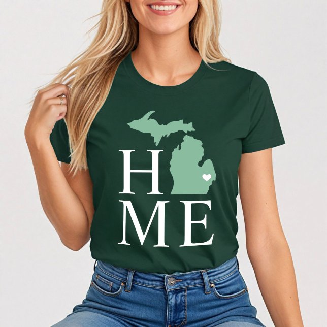 Camiseta Michigan Casa de la Moneda Personalizado Verde Cor (Subido por el creador)