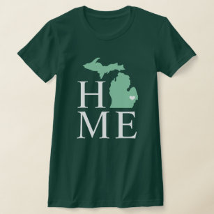 Camiseta Michigan Casa de la Moneda Personalizado Verde Cor