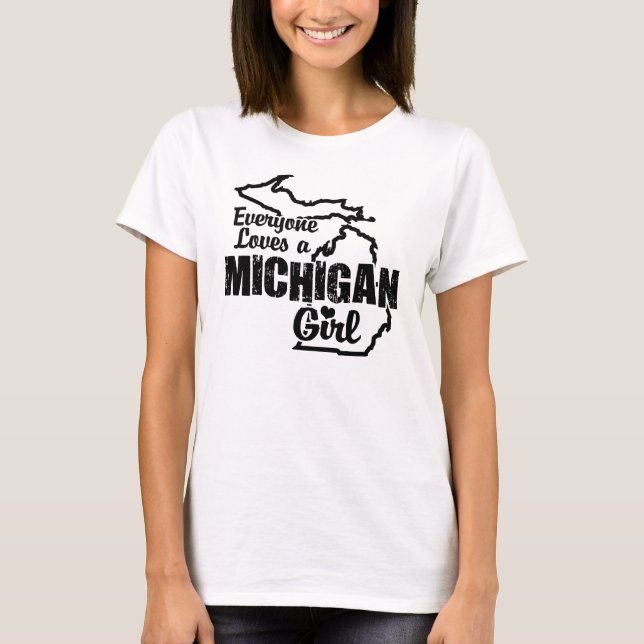 Camiseta Michigan Chica (Anverso)
