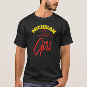 Camiseta Michigan Chica Michigander I Love Michigan Home Di