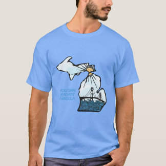 Camiseta Míchigan con su lema Sobredimensionado
