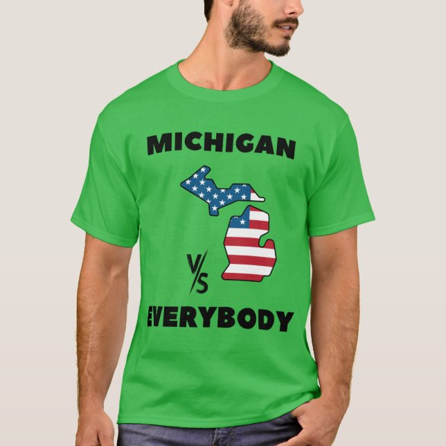 Camiseta michigan contra todos (Anverso)