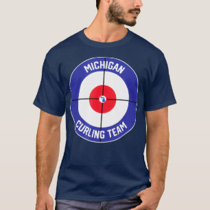 Camiseta Michigan Curling Team Sweep Rock MI State