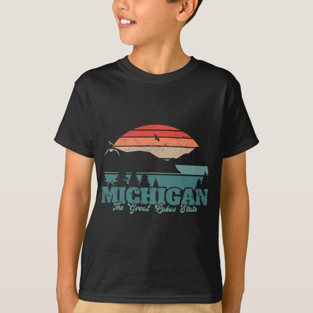 Camiseta Michigan El Estado De Los Grandes Lagos Orgulloso  (Anverso)