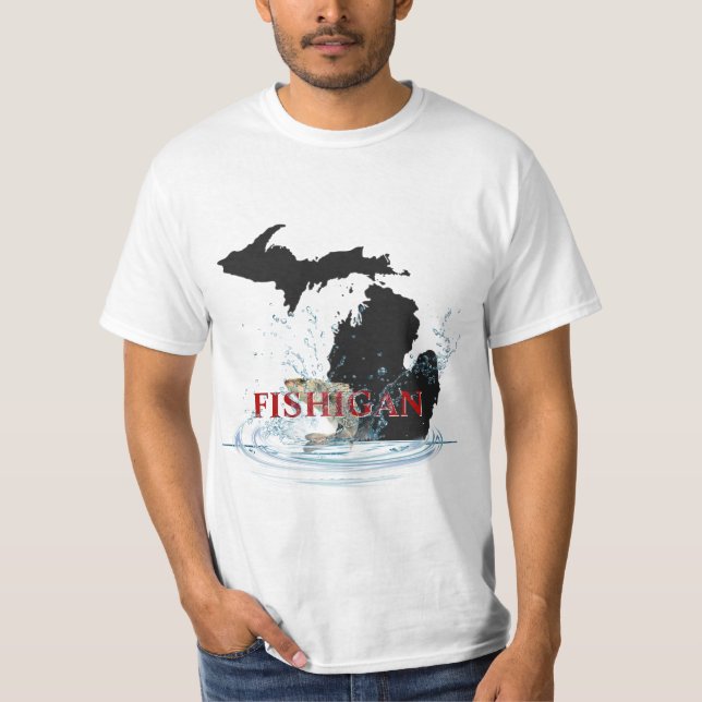 Camiseta Michigan Fisher Humor (Anverso)