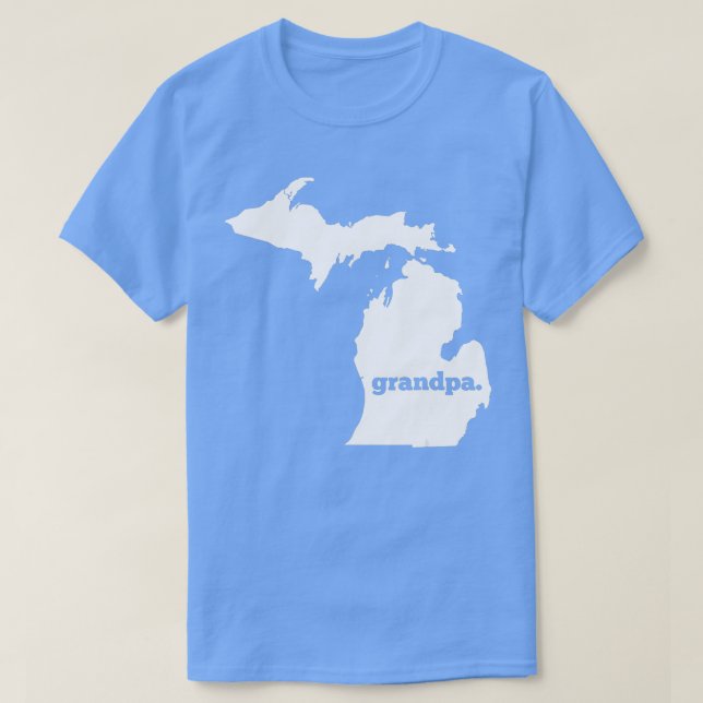 Camiseta Michigan Grandpa (Diseño del anverso)
