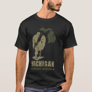 Camiseta Michigan Hunter Funny Sasquatch