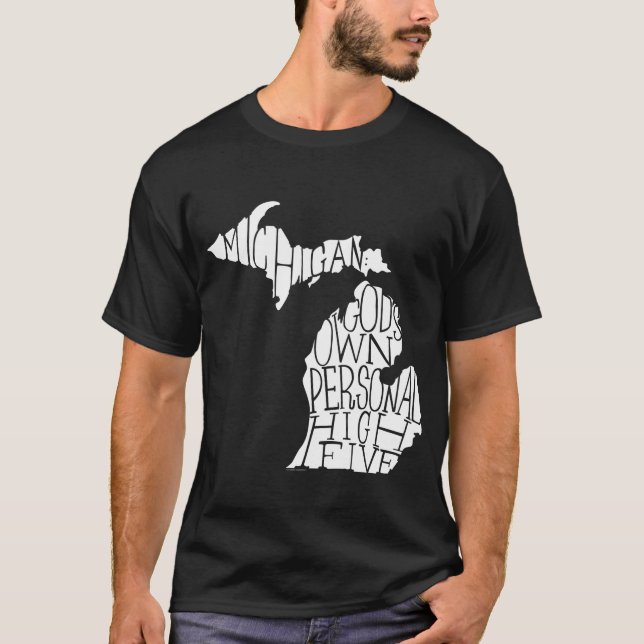 Camiseta Michigan: Los altos cinco de dios (Anverso)