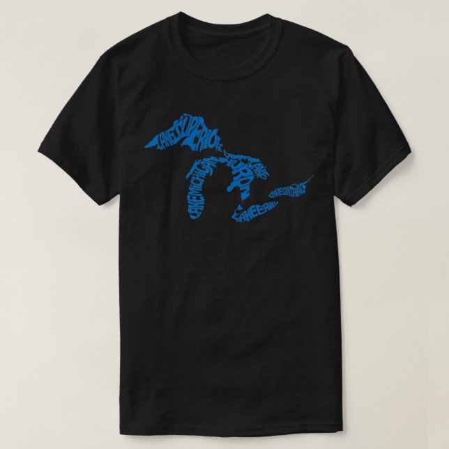Camiseta Michigan Love Great Lakes (Diseño del anverso)