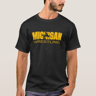 Camiseta Michigan Luchando contra el luchador estilo libre 