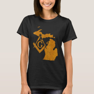 Camiseta Michigan Masons Grand Lodge F&am Freemason Padre