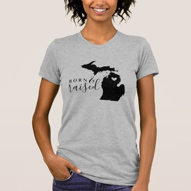 Camiseta Michigan nació y creció el té estatal (Anverso)