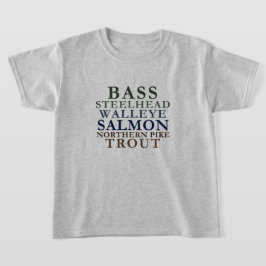 Camiseta Michigan Pesca Temática Niños Tee