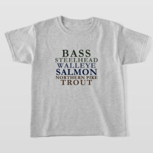 Camiseta Michigan Pesca Temática Niños Tee