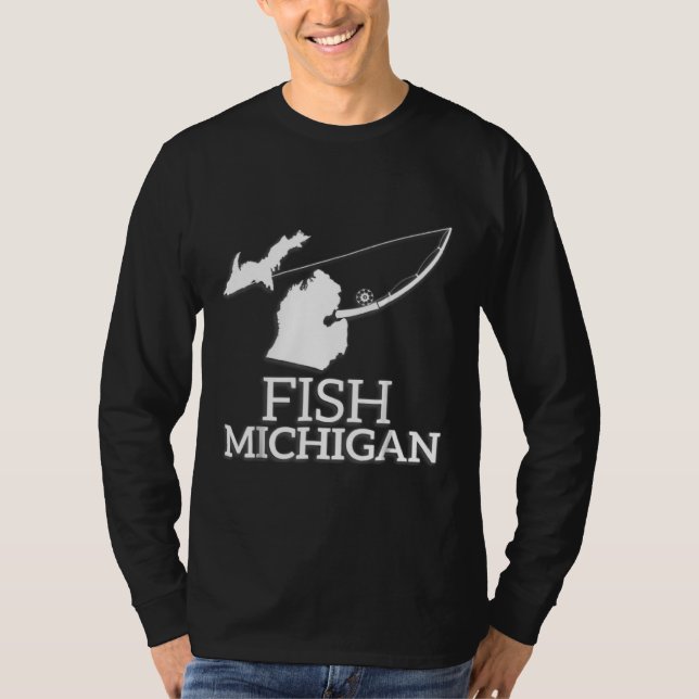 Camiseta Michigan-Pescador Michigan-Fisherman (Anverso)