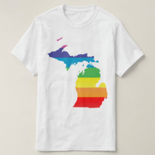 Camiseta Michigan rayó orgullo