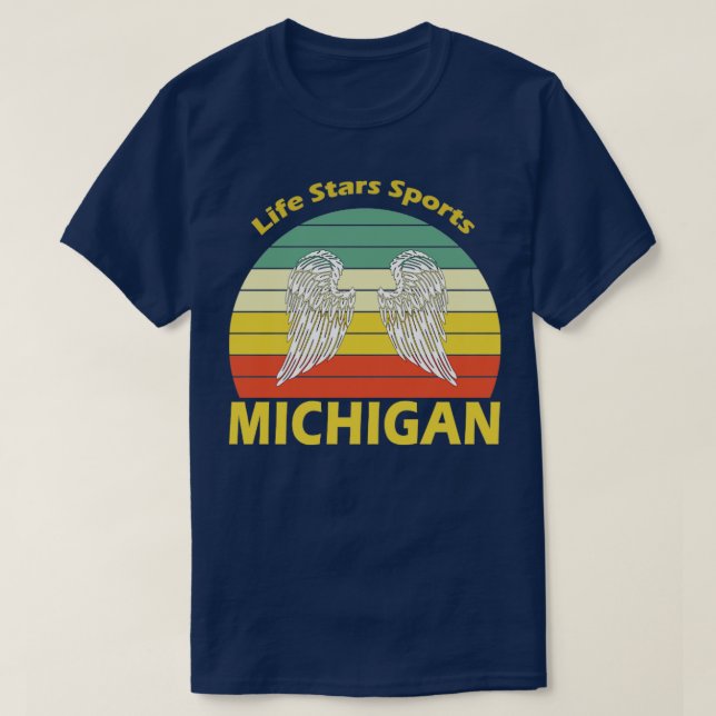 Camiseta Michigan Retro (Diseño del anverso)