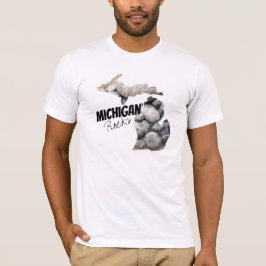 Camiseta Michigan roca diciendo piedras de silhouette Petos