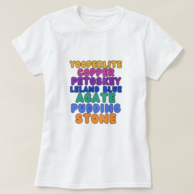 Camiseta Michigan Rockhound T-shirt  (Diseño del anverso)