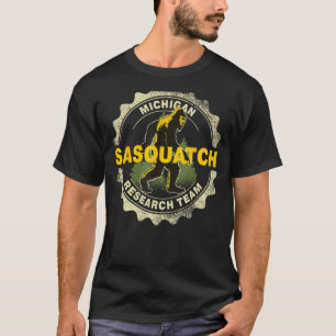 Camiseta Michigan Sasquatch Equipo de Investigación Bigfoot