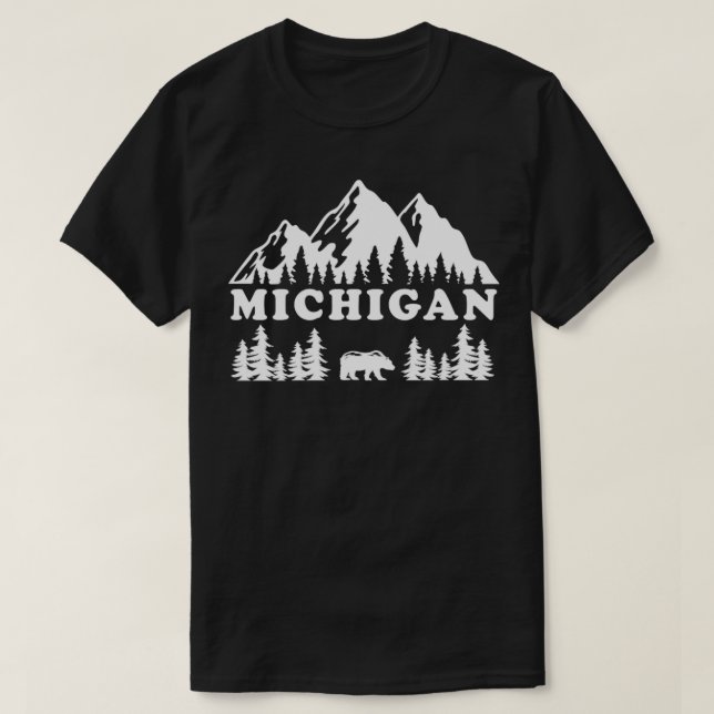 Camiseta Michigan Senderismo (Diseño del anverso)