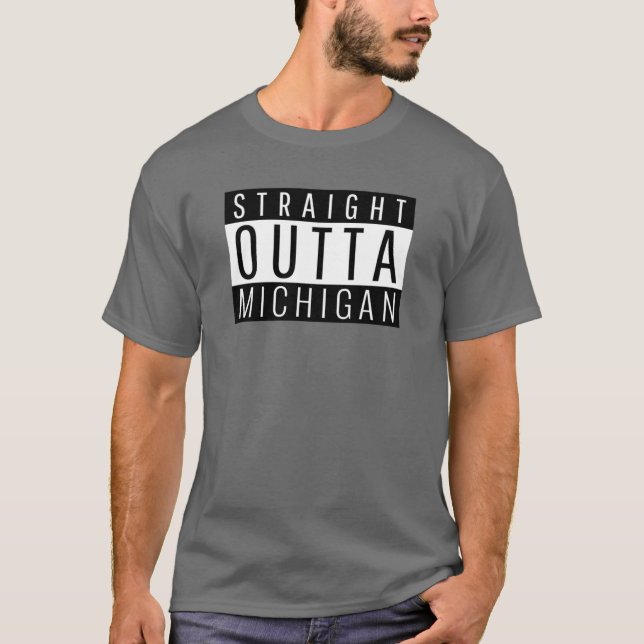 Camiseta Michigan State MI Estados Unidos (Anverso)
