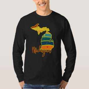 Camiseta Michigan State Prige Sunset I Love Michigan