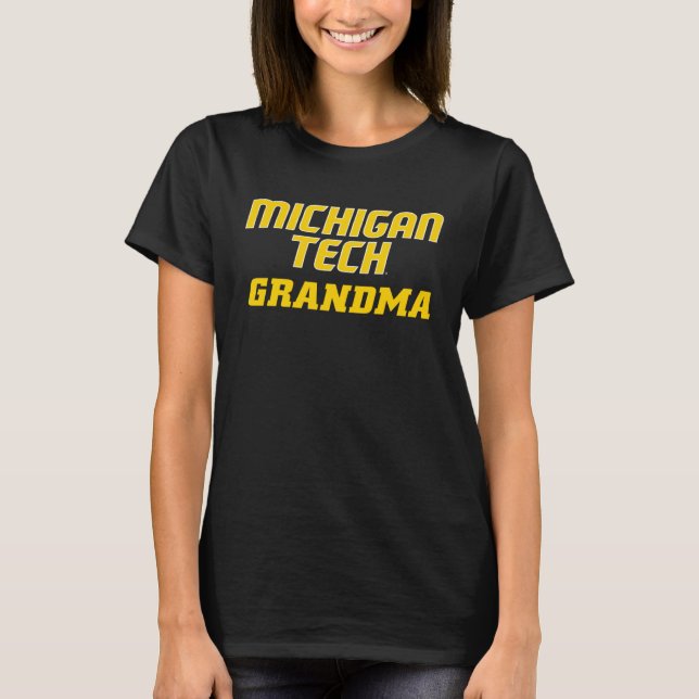 Camiseta Michigan Tech Huskies Grandma (Anverso)