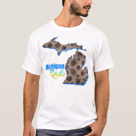 Camiseta Michigan | Trama de piedra Petoskey T-Shirt