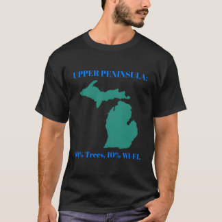 Camiseta Michigan Upper Peninsula 90rees 10 Wifi friends