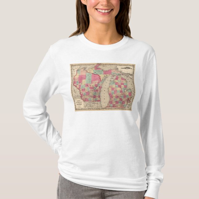 Camiseta Michigan y Wisconsin (Anverso)
