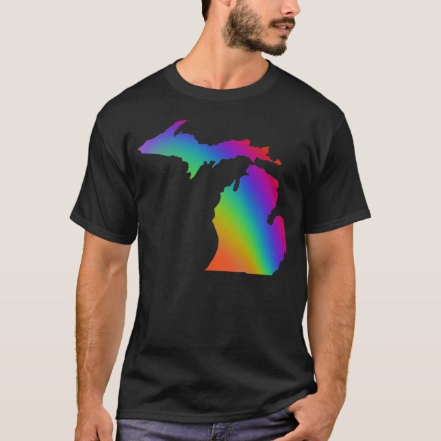 Camiseta Michigander | arco iris | el amor es amor (Anverso)