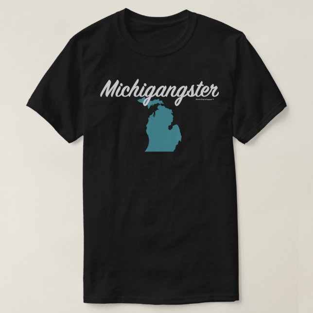 Camiseta Michigangster Michigan Mitten (Diseño del anverso)