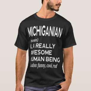 Camiseta Michigania Detroit Grand Rapids Lanzando Ann Arbor