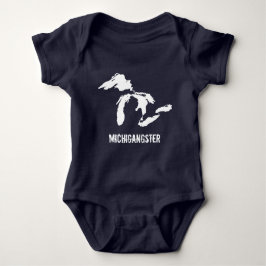 Camiseta Michiganster Baby Dark Colours Funny Michigan