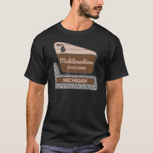 Camiseta Michilimackinac State Park Michigan MI Welcome Sig