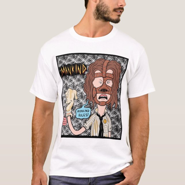 Camiseta ¡Mick Foley T-ShirtManBUTT! (Anverso)