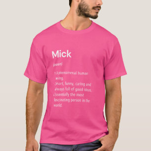 Camiseta Mick Name Definition Funny Dictionary