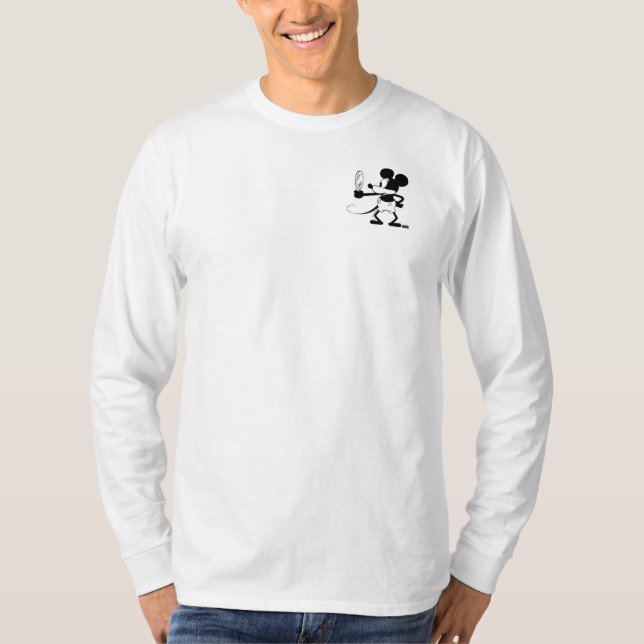 Camiseta Mickey - Looking in the Mirror (Plane Crazy, 1929) (Anverso)