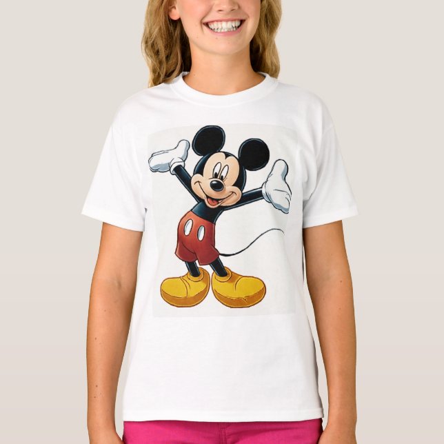 Camiseta Mickey Mouse Pumpkin Character – Halloween Cartoon (Anverso)