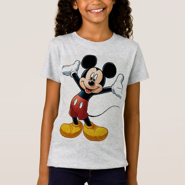Camiseta Mickey Mouse Pumpkin Character – Halloween Cartoon (Anverso)