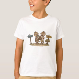 Camiseta Micos Divertidos de Escuela vs Vacaciones, Regreso