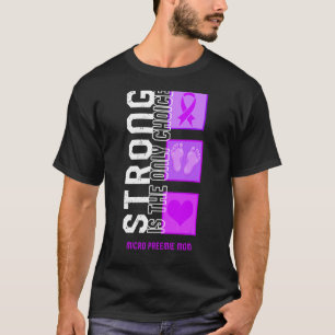 Camiseta Micro Preemie Mom Púrpura Cinta Nicu B