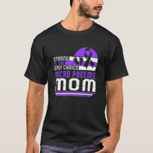 Camiseta Micro Preemie Mom Púrpura Cinta Nicu B