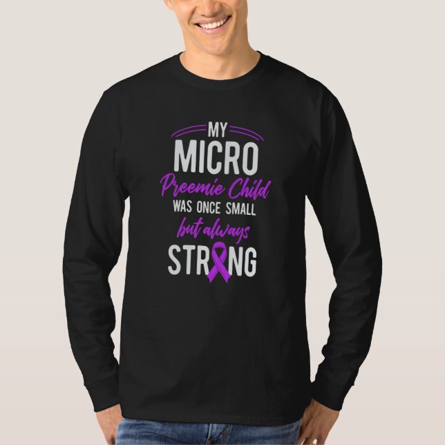 Camiseta Micro Preemie NICU New Mom Dad Once Small Prematur (Anverso)