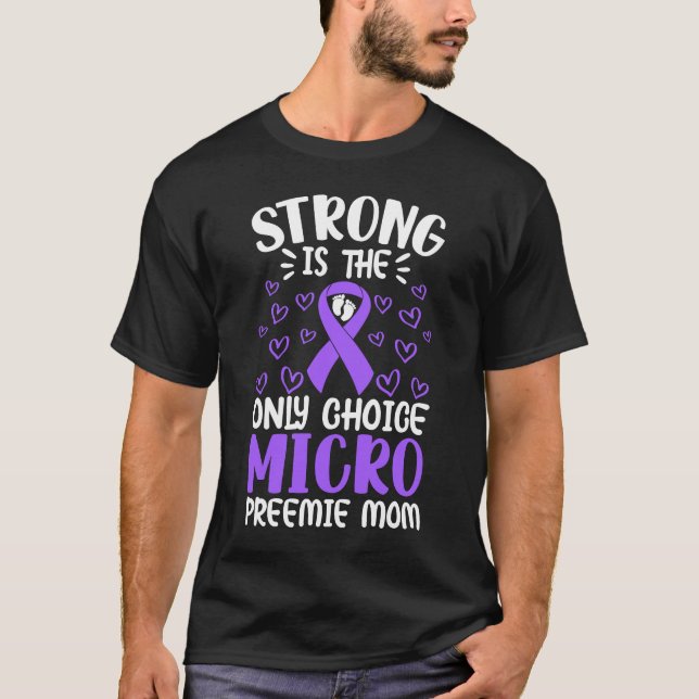 Camiseta Micro Preemie NICU Nueva conciencia de mamá Premat (Anverso)