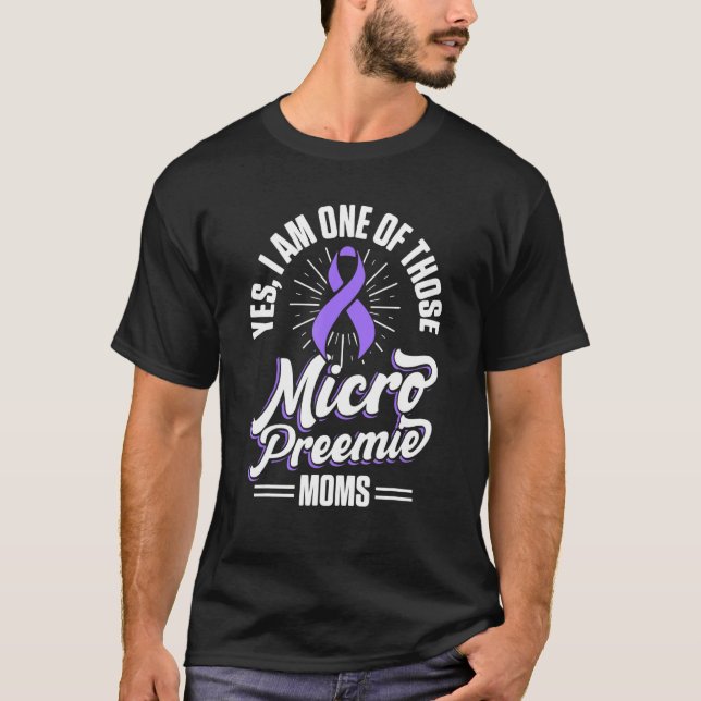 Camiseta Micro Preemie Nicu Nueva Mamá Un Nacimiento Premat (Anverso)